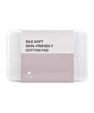 Lokih make-up cotton pads 1000PCs cosmetic facial make-up remover cotton pad lint-free cotton pads three-layer square cleaning pads