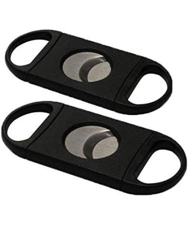 2Pcs Cigar Cutter Mini Pocket Cigar Cutter Knife Double Blades Stainless Steel Scissors Stainless Steel Double Blade Cigar Knife Scissors/118 Black - Buy Online on GoSupps.com