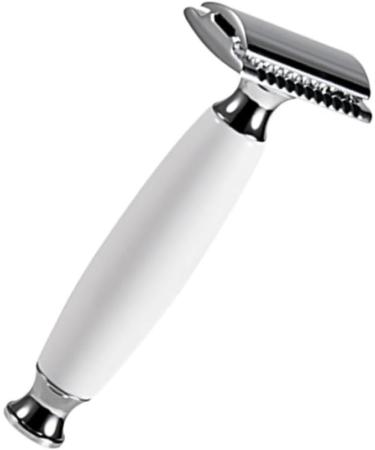 Minkissy 2-in-1 Open Butterfly Razor for Men | Long Grip Double Shaver & Facial Razor - Alloy Manual Knife for Precision Shaving - Buy Online on GoSupps.com