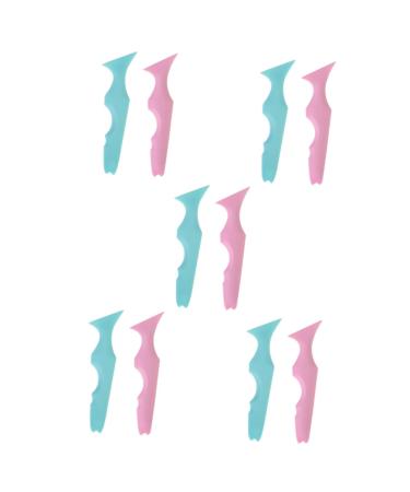 FOMIYES 10 Pcs Silicone Beauty Ruler Eyeliner Pencil Silicone Eyeliner Stencils Eyebrow Guide Stencils Bevel