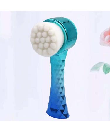 Buy 3D Gradient Blue Facial Exfoliator Brush - Double-Sided Skin Care Tool Pore Cleaner & Massager for Clear Skin - Buy Online on GoSupps.com