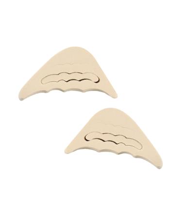 FRCOLOR 3 Pairs Insole for Shoes Sponges Shoe Filler Shoe Inserts Shoes Inserts for Women Safety Eyewear Retainers Hair Stick Sandalwood Forefoot Insole Forefoot Pad Women's High Heel As Shown 6.5*3cm