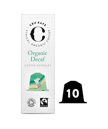 CRU Kafe CRU Kafe Organic Decaf Single Origin Peruvian Nespresso Lot de 10 capsules compatibles