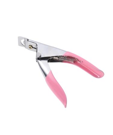 minkissy Fingernail Clipper False Nail Tip Clipper Nail Scissors Coffin Nail False Nails Nail Tool Nails Tools Nail Art Scissors Pedicure Tool False Nail Clipper Manicure Acrylic medium Rosy