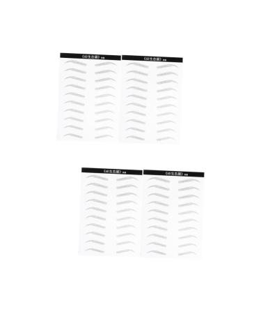 Ipetboom 4 Sheets Pairs Bionic Eyebrow Hair- Authentic Eyebrows Simulation Eyebrow Patch Water Proof 3d 21x15cmx2pcs As Shownx2pcs