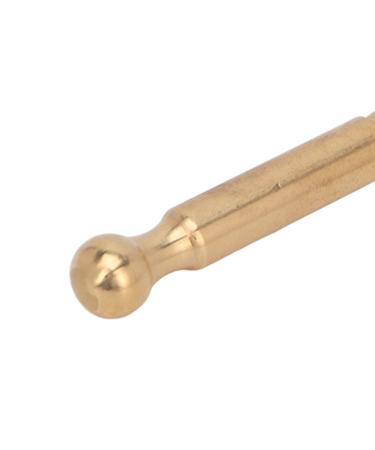 Brass Acupressure Staff - Facial & Body Relaxation Tool for Men & Women | Manual Acupuncture Pen & Deep Tissue Massage Device - Buy Online on GoSupps.com