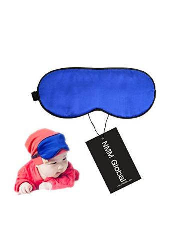 NMM Global 100% Natural Silk Sleep Eye Mask Kids, Cute Night Sleeping Mask with Adjustable Elastic Strap for Newborn (Baby Blue Small) X-Small (Pack of 1) Baby Blue Small - Buy Online on GoSupps.com