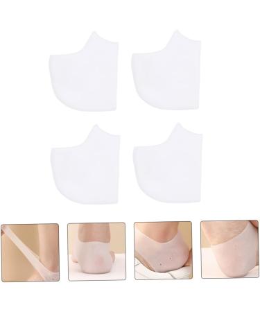 FRCOLOR 4pcs Heel Silicone Pads - High Heel Insoles & Toe Protectors for Men & Women | Anti-Crack Cushioning - Buy Online on GoSupps.com