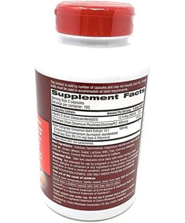 trunature Advanced Strength CinSulin 500 mg 200 vegetarische capsules - Buy Online on GoSupps.com