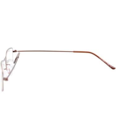 Eyekepper 3 Pcs Stainless Steel Half Eye Reading Glasses +1.50 - Stylish All Brown Frames for Comfortable Reading - Buy Online on GoSupps.com