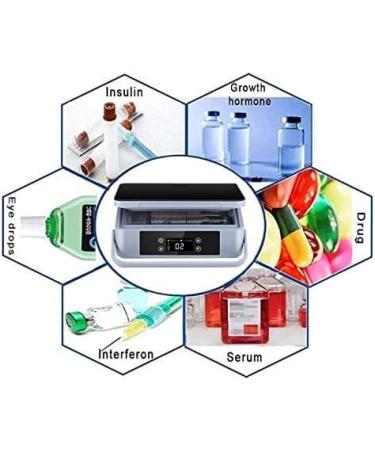 Insulin Cooler Medication Refrigerator Travel Case 220 * 150 * 70mm Portable Diabetes Mini Fridge Medical Organize Cooling Box 2-8 Double Battery Constructive23 - Buy Online on GoSupps.com