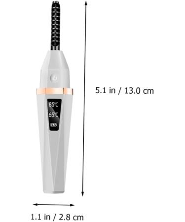 Didiseaon Eyelash Curler Heated Curlers Mini Hair Curler Professional Styling Tools Lash Curling Tools Eyelash Tool Electrical Tools White Makeup Tools Electro-Thermal Miss Abs - Buy Online on GoSupps.com