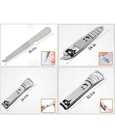Professional Nail Clippers Set YRHOME 12 Piece Stainless Steel Manicure Kit Fingernail and Toenail Clipper Cutter Includes Cuticle Remover Stainless Steel Sharp Sturdy Trimmer Set with Portable Tra - Buy Online on GoSupps.com