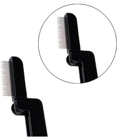 Aiweijia Folding Eyelash Comb eyelash separator tool eyebrow comb Eyebrow Mascara Brush Lash Comb Makeup Brush for Women & Girls Beauty Accessory Black - Buy Online on GoSupps.com