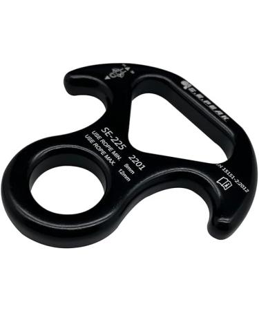 Peak Rescue Figure 8 Descender - Aluminum Alloy Black | 30kN - Climbing Gear for Rock Climbing & Rigging - Buy Online on GoSupps.com