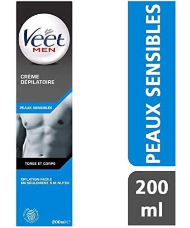  Veet VEET Veet Men Hair Removal Cream for Sensitive Skin Pack of 2 200 ml Tube - Buy Online on GoSupps.com