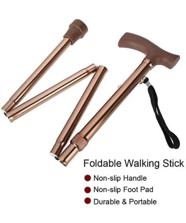 Canes Folding Cane Foldable Walking Cane for Men Women Adjustable Walking Stick Fold up Collapsible Lightweight Adjustable Portable Hand Walking Stick Balancing Mobility Aid Star of Light - Buy Online on GoSupps.com