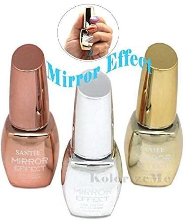 Santee Mirror Effect Nail Polish Set - 3 Full Size Pieces - Buy Online on GoSupps.com