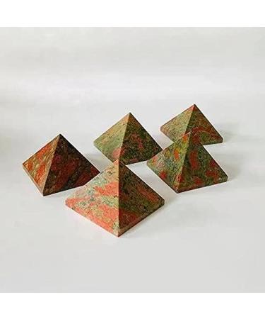 1pc 50mm Natural Quartz Stone Carving Jasper Crystal Pyramid Chakra Reiki Balancing - Buy Online on GoSupps.com