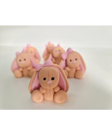Brown Bunny Cake Topper 100% EDIBLE Decoration Personalised Name - Buy Online on GoSupps.com