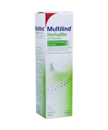 Multilind Healing Ointment with Nystatin 200g Double Pack Economy Set