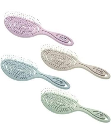 Head Jog 08 Paddle Brush with Flexible Soft Pin Bristles - Detangle Wet or Dry Hair, Ideal for Straight, Curly, and Wavy Hair - Original Collection Oatmeal - Buy Online on GoSupps.com