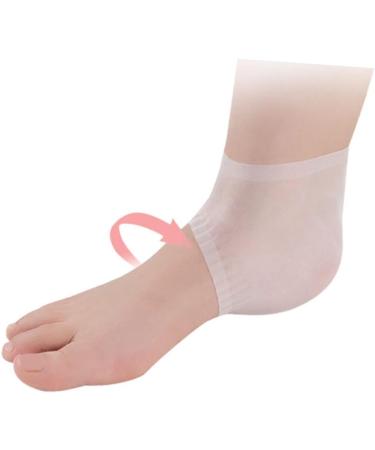 FRCOLOR 3 Pairs Silica Protective Sleeve Cushion Sleeves Pedicure Heel Crack Heel Soreness Relief Shoe Inserts Nonporous Men and Women White - Buy Online on GoSupps.com