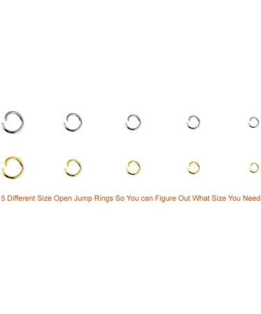 Paxcoo 1200Pcs Jump Rings & Lobster Clasps Kit with Pliers - Silver and Gold Jewelry Findings Set - Buy Online on GoSupps.com