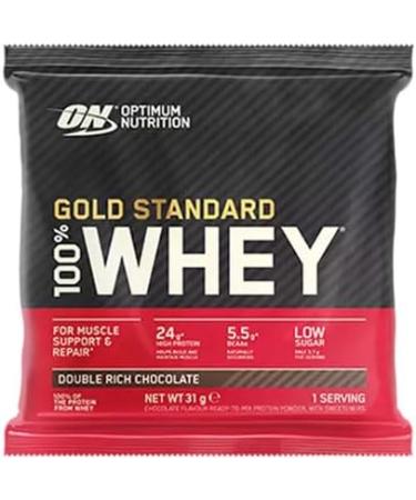 ON Gold Standard 100% Whey Protein Sample Combo Pack | 24 Grams of Protein Per Pack 5.5 Grams of Naturally Occurring BCAA | 10 Sample Packs (Double Rich Chocolate) - Buy Online on GoSupps.com