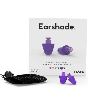 Flare Earshade Earplugs - Noise Blocking in Aerospace Aluminium & Memory Foam - Violet | International Shipping - Buy Online on GoSupps.com