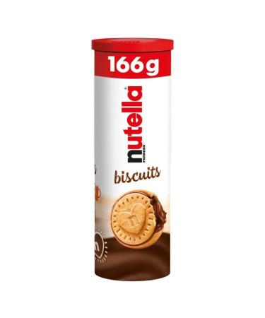G n rique NUTELLA - Crispy chocolate biscuits 166g tube indulgent treat - Pack of 4