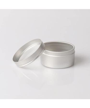Zeoabsy 50 Pack 20ml Silver Aluminum Cans - Empty Round Tins with Viewing Window for DIY Ointments Creams Candles & Cosmetics - Buy Online on GoSupps.com