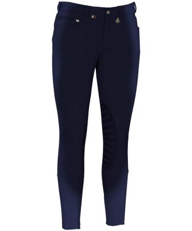 TuffRider Men's Sawyer Knee Patch Breeches Navy 34
