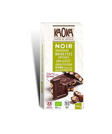 Kaoka - Dark Chocolate Bar with Hazelnut 180G - Sold per unit