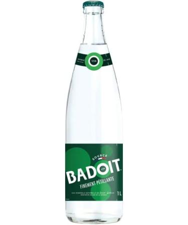 Badoit sparkling mineral water glass bottle 6x1L - Buy Online on GoSupps.com