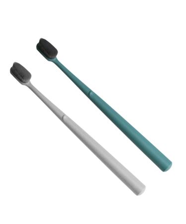 Beavorty 2st toothbrushes made of nylons lide tongue portable toothbrush with bracket automatic toothbrush tooth hygiene oral hygiene oral care tool for tooth cleaning soft fur gift 1 piece (1 Pack) as shown