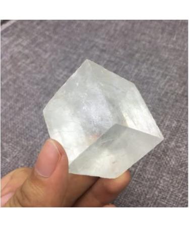 Natural Optical Calcite Raw Iceland Spar Natural Stones and Minerals Stones Decoration (Color : 200g)