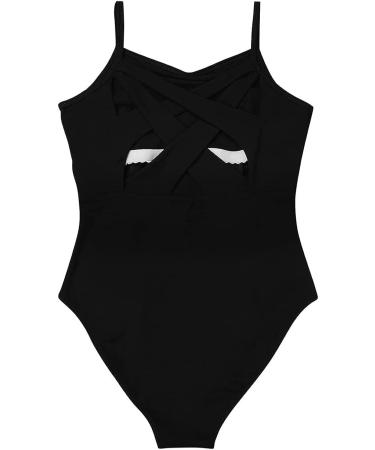 Winying Women's Criss Cross Back Ballet Leotard with Built-In Shelf Bra - Black, Small | Dancewear & Gymnastics Bodysuit - Buy Online on GoSupps.com