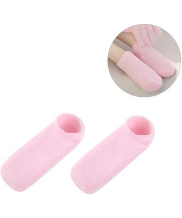 Beaupretty 1 Pair Women s Slippers Wicking Socks Silicone Gel Pantumblas De Mujer Silk Socks Replacement Heels for Boots Foot Moisturizing Socks Pink Miss Invisible Socks Non-Slip 22.5*8cm - Buy Online on GoSupps.com