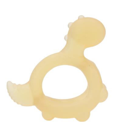 Baby Teething Toy 3D Dinosaur Shape Pacifier Silicone Teething Chew Toy Teething Relief Toy Sensory Chewing Toy for Newborn for Babies Toddlers Infants 6-12 Months (Nano Silver)