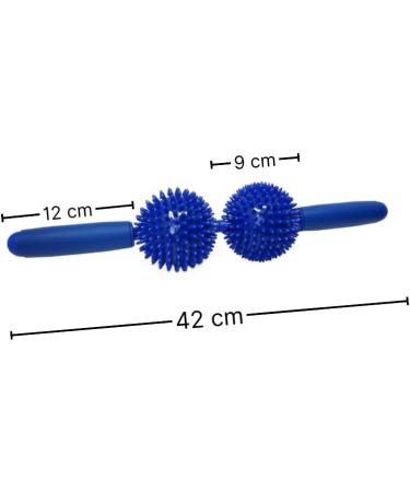 ATC Handels GmbH Massage Roller with 2 Hedgehog Balls - 9 cm for Relaxing Foot & Muscle Massage - Easy & Effective Relief - Buy Online on GoSupps.com