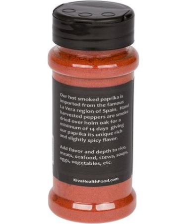 2 Pack Smoked Spanish Paprika by Kiva Gourmet - Hot + Sweet Flavors - 4 oz Total WT - La Vera Region of Spain - Buy Online on GoSupps.com