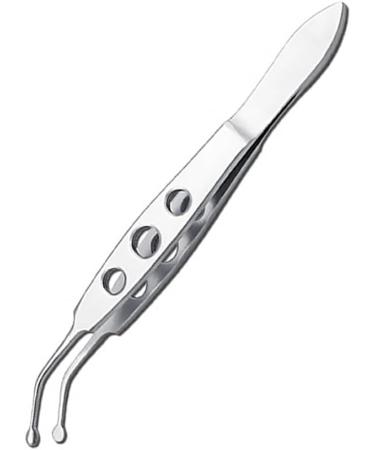 Dajidafu Stainless Steel Eyelid Precision Tweezers Eye Clogging Removal Cleaning Clamps Tools with Non-Slip Handle Personal Care Small Round Tip - Buy Online on GoSupps.com