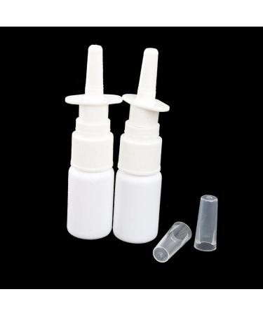 Tiuimk 20ml (2pcs) White Spray Bottles - Perfect for Travel Use Nasal Spray and More - Buy Online on GoSupps.com