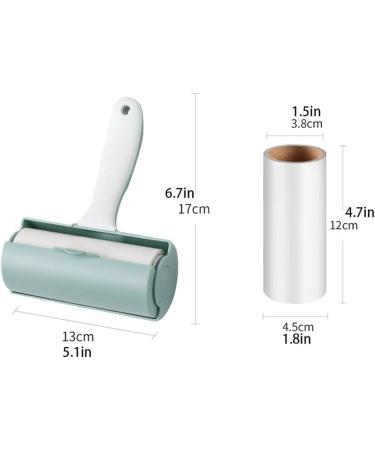 Pet Hair Extra Sticky Lint Roller - 300 Sheets 5 Refills | Fur Removal Tool for Furniture & Clothes (Green - Buy Online on GoSupps.com