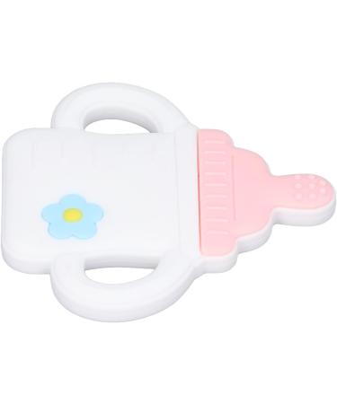LBEC Cartoon Bottle Shaped Silicone Teether | Easy Grip Baby Bath Gift | International Shipping - Buy Online on GoSupps.com