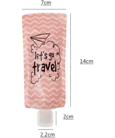 Lurrose 4-Pack Refillable Squeeze Pouch - Travel Size 100ml Cosmetic Containers for Shampoo & Shower Gel - Ideal for International Shipping - Buy Online on GoSupps.com