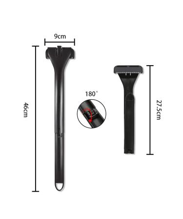 Back Razor for Men - Foldable Painless Wet & Dry Shave for Perfect Results | International Shipping Available - Buy Online on GoSupps.com