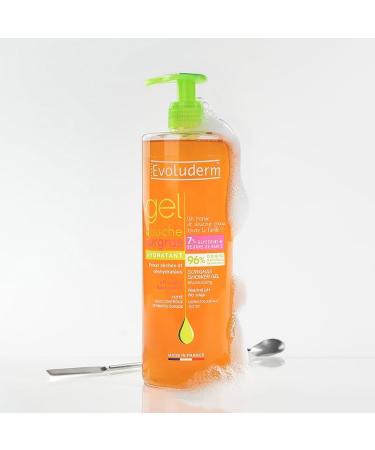  Evoluderm EVOLUDERM Extra-Rich Moisturizing Shower Gel 500 ml 96% Natural Origin Vegan Made in France Pack of 3 x 500 ml - Buy Online on GoSupps.com
