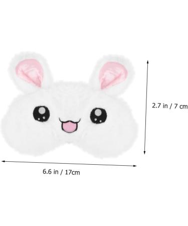 GLEAVI Rabbit Eye Mask 2 Pcs - Fluffy Cat Eye Cover & Night Eyeshade for Kids | Plush Blindfold & Sleep Mask | Perfect Gift for Sweet Dreams - Buy Online on GoSupps.com